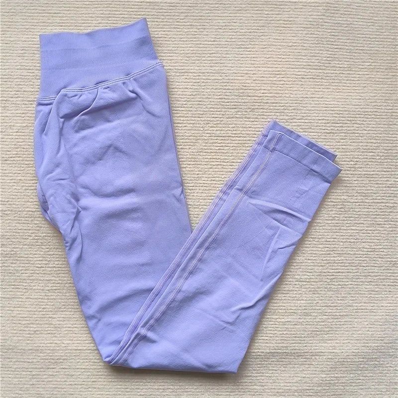 Seamless Sporty Leggings High Elastic Yoga Leggings Fitness Pants Butt Lifting Tights Tummy Control Squat Proof Workout Tights