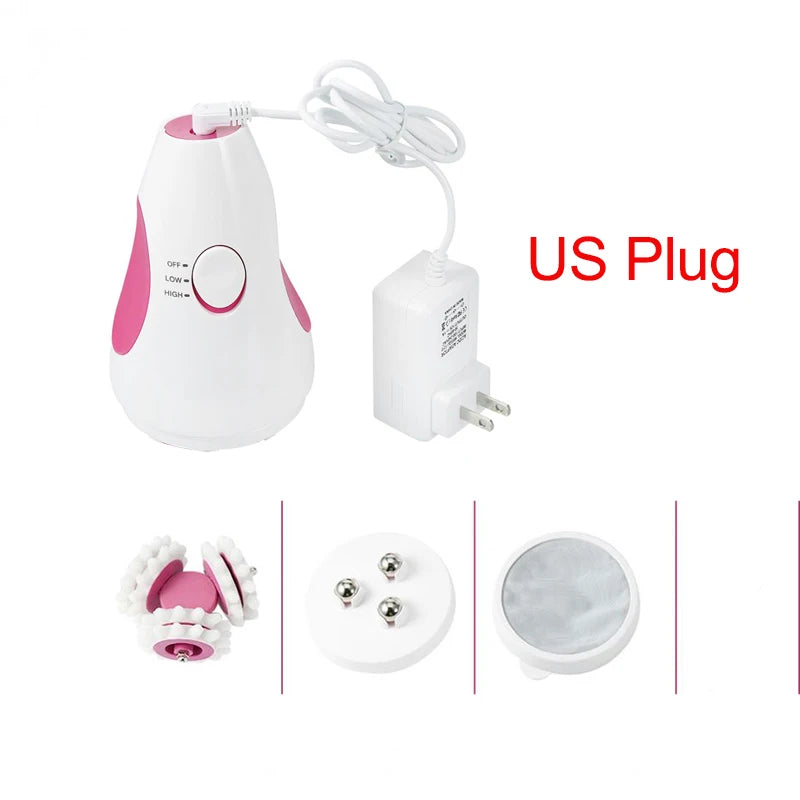 Massage Roller Lose Weight Machine Abdominal Exercise Handle-held Infrared 3D Electric Massager Full Body Relax Slimming Tool