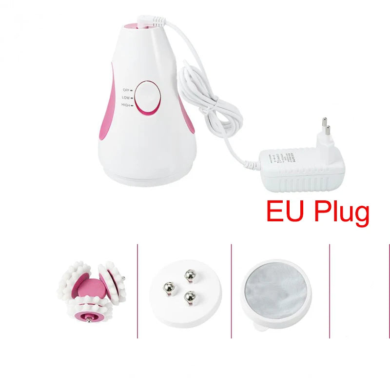 Massage Roller Lose Weight Machine Abdominal Exercise Handle-held Infrared 3D Electric Massager Full Body Relax Slimming Tool