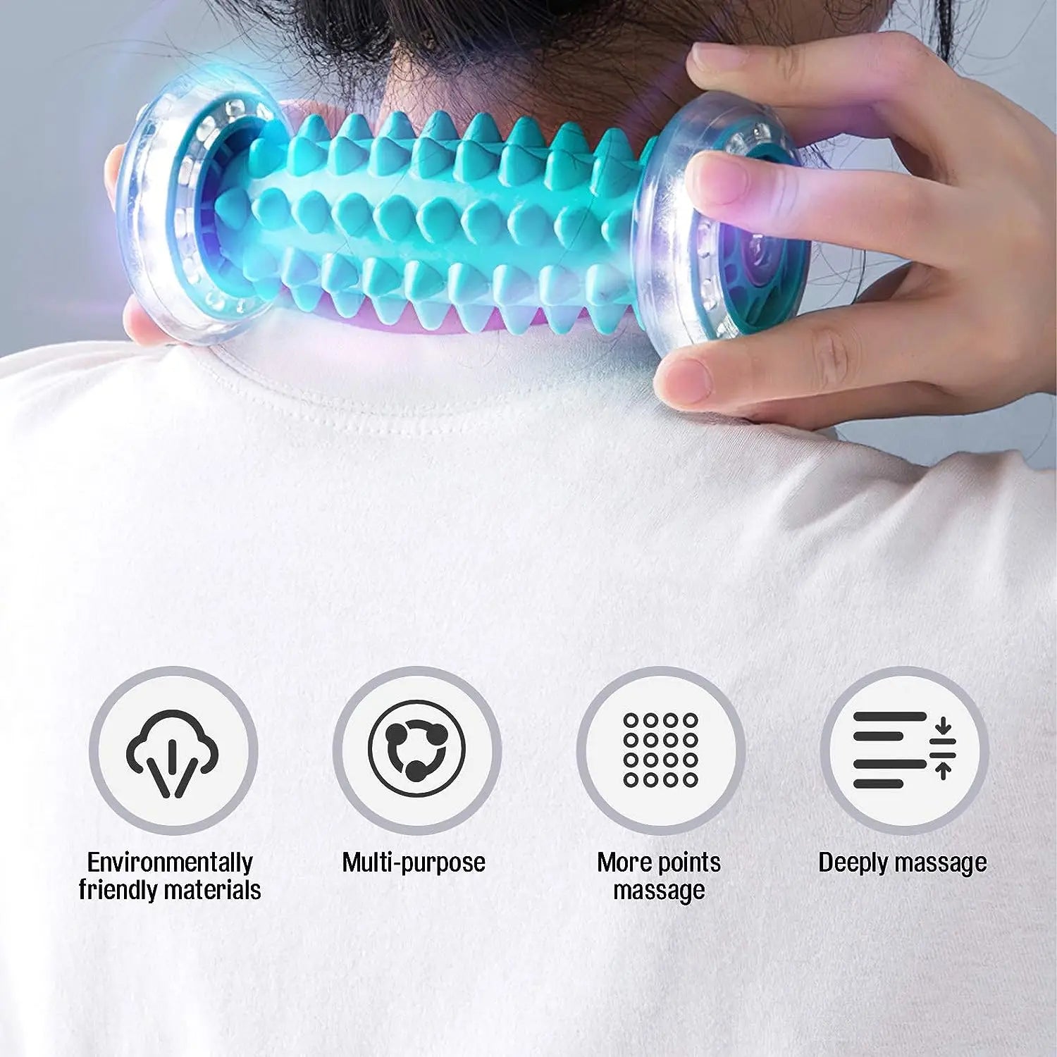 Foot Massager Massage Roller Yoga Massage Ball Plantar Fascia Roller Muscle Relaxation Sports Fitness Balls Body Exercise Set